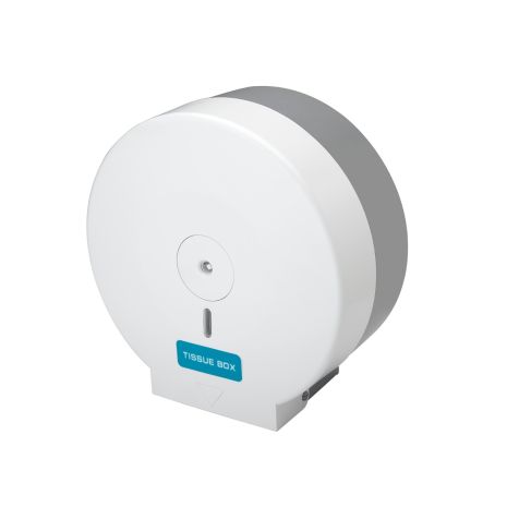 Mini Jumbo Toilet Roll Dispenser - White | Commercial Washrooms