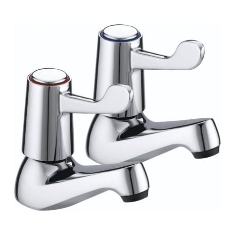 Lever Basin Taps with Ceramic Disc Valves Chrome (Pair) | Bristan 