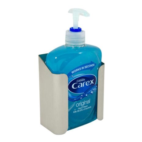 Brushed Stainless Steel 500ml Carex Bottle Holder | Commercial Washrooms