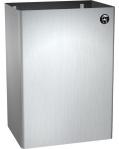 ASI Stainless Steel Surface Mounted Waste Bin | Commercial Washrooms