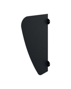 AZA Urinal Divider Matte Black Stainless Steel | Delabie