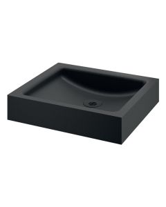 UNITO Black Countertop Washbasin - without tap hole | Delabie 