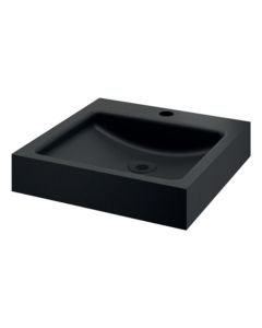 UNITO Black Wall-Mounted Washbasin | Delabie