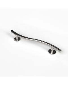 Fitzroy Of London Luxury Grab Rail, Curved, Stainless Steel, Concealed Fixings