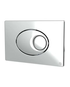 Pebble Dualflush Push Plate - Chrome | Dudley 