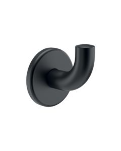 Matte black stainless steel coat hook | Delabie 