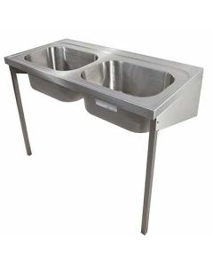 Twyford Stainless Steel Double Bowl Hospital Sink