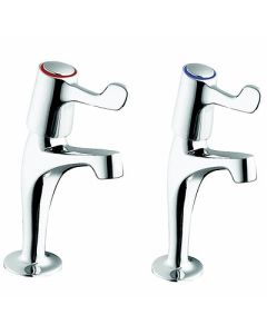 Twyford High Neck Pillar Taps (HBN 00-10C)