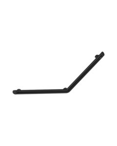 Be-Line 135° Angled Matte Black Grab Bar, 400x400mm | Delabie 