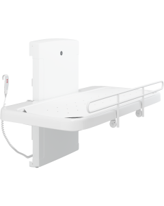 Pressalit 2000 Showering and Changing Table with Electric height Adjustment - Canvas or Mesh Cover | Commercial Washrooms