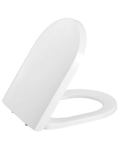 Pressalit Soft Close D-shaped Universal Toilet Seat | Commercial Washrooms