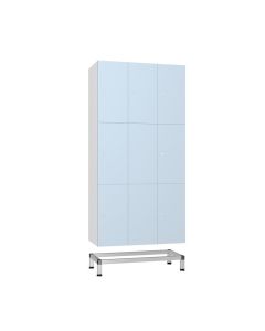 Aluminuim Locker Stand for 3 Units | Commercial Washrooms