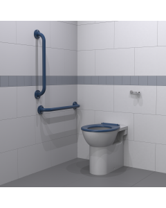 Fitzroy Of London Back To Wall Ambulant Doc M Toilet Pack with Steel Exposed Fixings