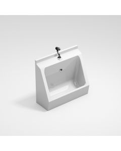 Ascot Wall Mounted GRP 1 Stall Urinal 600mm For Exposed Pipework