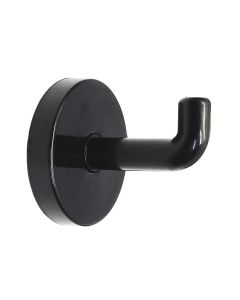 Cubicle Coat Hook, Plastic, Black