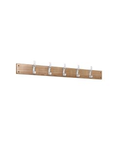 1000mm Beech Wood Hook Board - Grey Hooks