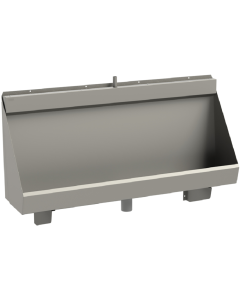 KWC DVS Centinel Wall Hung Stainless Steel Urinal Trough (Concealed Cistern) | Commercial Washrooms