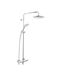 Carre Thermostatic Bar Shower with Rigid Riser | Bristan 