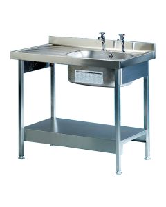 Burgundy Catering Sink - 1000mm, Left Hand Drainer | Pland