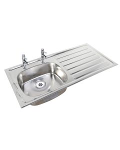 Ibiza Inset Hospital Sinktop - Left Hand Drainer | Pland