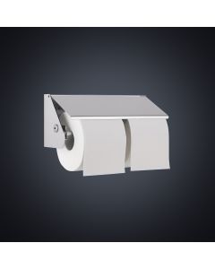 Prestige PVD Coated Double Anti-Theft Toilet Roll Holder (With Cover)