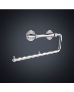 Dolphin Prestige Toilet Roll Holder (Two Arms) (Satin Stainless Steel)