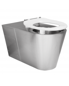 KWC DVS Disabled Back to Wall Stainless Steel Toilet