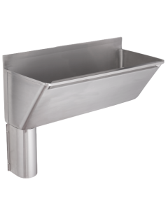 KWC DVS Surgeon’s Scrub Up Stainless Steel Trough 1600mm LH Waste