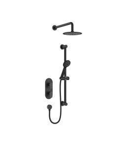 Hourglass Black Concealed Dual Control Shower Pack | Bristan 