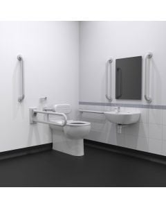 Fitzroy Of London  Premium Rimless Back To Wall Doc M Toilet Pack with Concealed Fixings