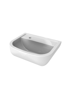 NymaCARE 450mm White Premium Basin - Left hand tap hole | Commercial Washrooms