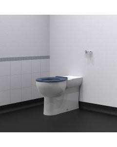 Fitzroy Of London  Premium Rimless Back To Wall Doc M Ware Set with Ring Only Seat - Dark Blue | Commercial Washrooms