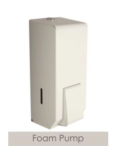 White Metal 900ml Sanitiser Soap Dispenser - Foam Soap | Commercial Washrooms