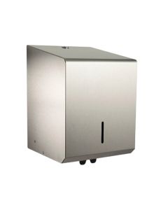 Brushed Stainless Steel Centrefeed Paper Towel Dispenser 