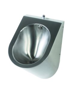 Pland Stainless Steel Krakow Urinal with Top Inlet (Exposed)