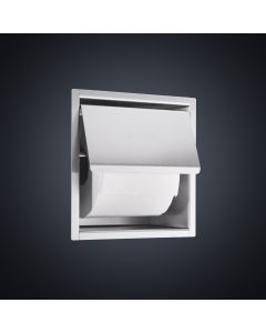 Prestige Flush Mounted Toilet Paper Dispenser (Satin Stainless Steel)