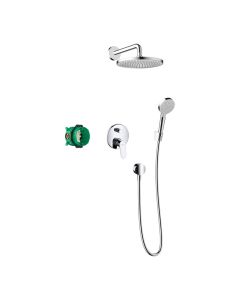 Hansgrohe Crometta S Shower System 240 1 Jet with Single Lever Mixer