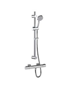 Inta Puro Thermostatic Bar Shower with Slide Rail Kit and Eco Air Handset | Commercial Washrooms