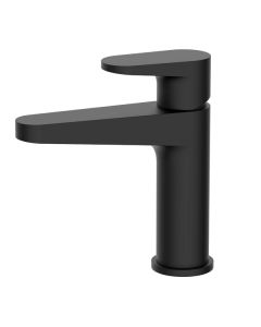 RAK Ischia Matt Black Basin Mixer Tap Without Waste | Commercial Washrooms