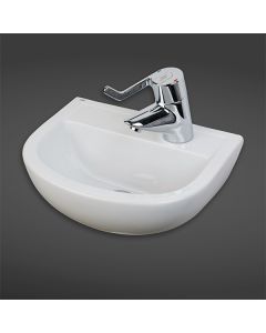 RAK-Compact 38cm Special Needs Basin with Right Hand Taphole | Commercial Washrooms