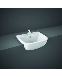 RAK-Series 600 42cm Semi Recessed Basin with 1 Tap Hole