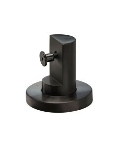 Black Low Stainless Steel Toilet Cubicle Support Leg (20mm)