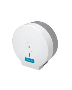 Mini Jumbo Toilet Roll Dispenser - White | Commercial Washrooms