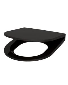 Heavy Duty Black Toilet Seat and Cover