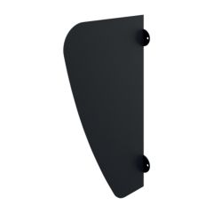 Delabie AZA Urinal Divider Matte Black Stainless Steel