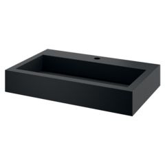 Delabie AQUEDUTO Matte Black Wall-Mounted Washbasin