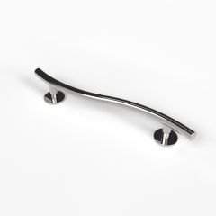 NymaSTYLE Luxury Grab Rail, Curved, Stainless Steel, Concealed Fixings