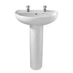 Twyford Alcona Wall Hung Wash Basin 500/550/600mm