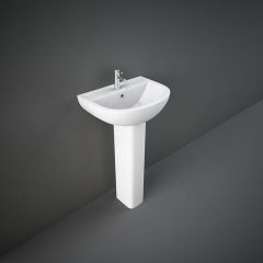 RAK-Compact 45cm Wall Hung Basin - 1 or 2 Tapholes