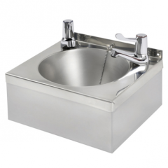 KWC DVS Model “A” Square Polished Stainless Steel Washbasin